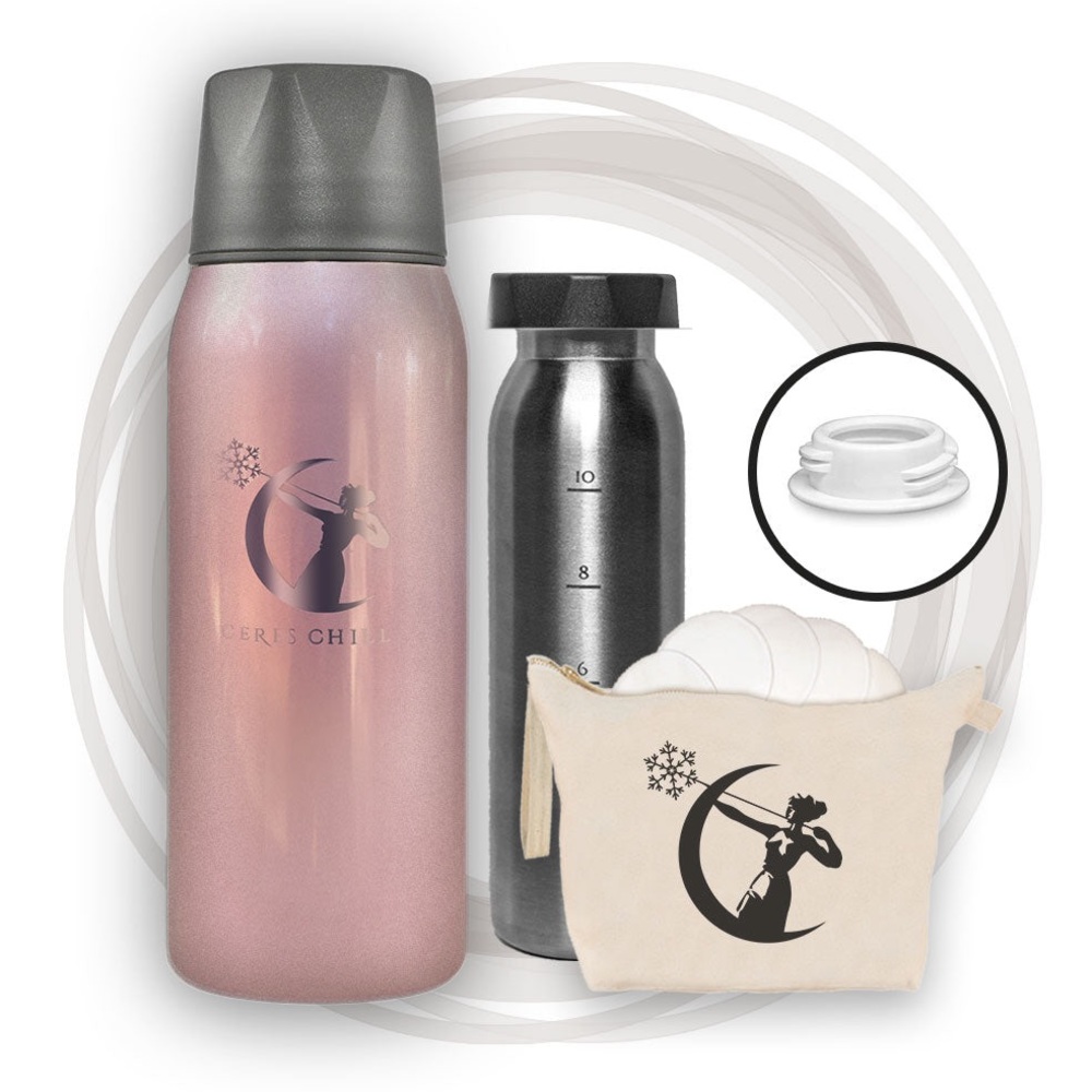 New In Box Ceres Chill Breastmilk Chiller - La Vie en Rose Gold - Starter Kit